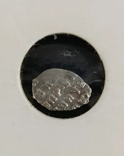 Moneda antigua rusa de plata Zar Piotr - miniatura 2