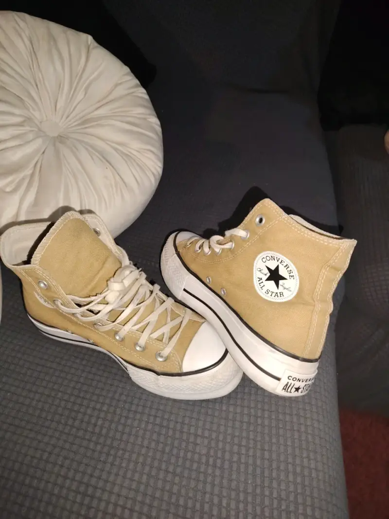 Zapatillas Converse All Star altas beige - 1