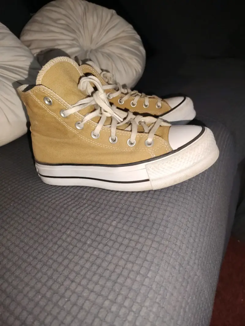 Zapatillas Converse All Star altas beige - 2