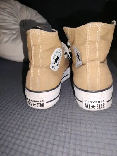 Zapatillas Converse All Star altas beige - miniatura 4
