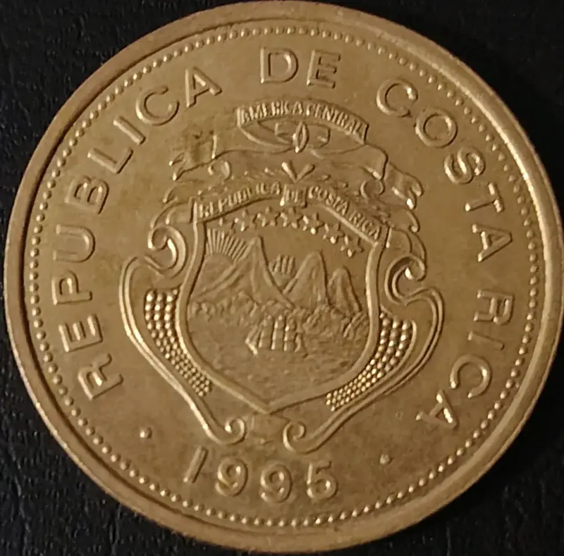 Moneda 100 Colones Costa Rica 1995 - 2