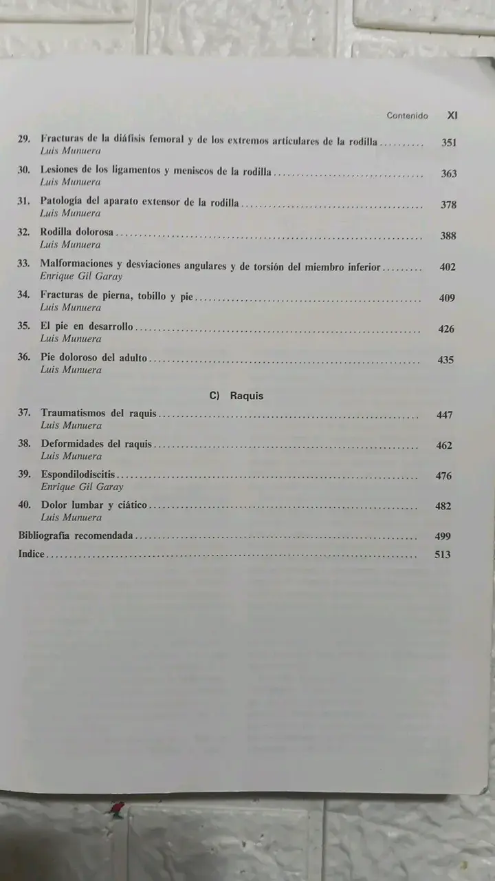 Libro Introducción a la Cirugía Ortopédica de L. Munuera - 5