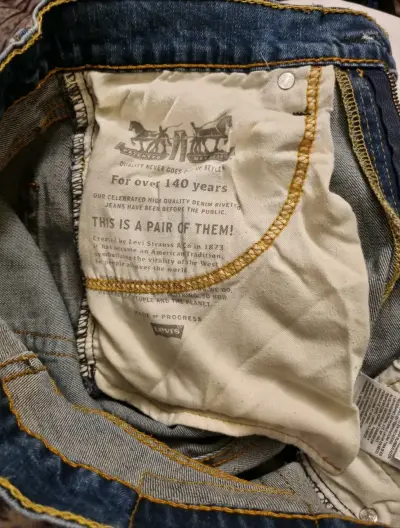Jeans de mezclilla azul Levi's para hombre - miniatura 5