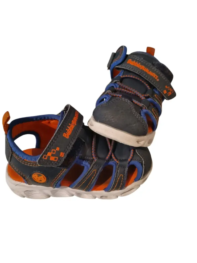 Sandalias deportivas para niños Bubblegummers azul y naranja
