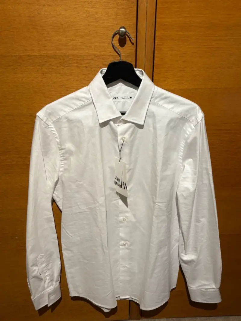 Camisa Blanca de Algodón Zara Talla M - 1