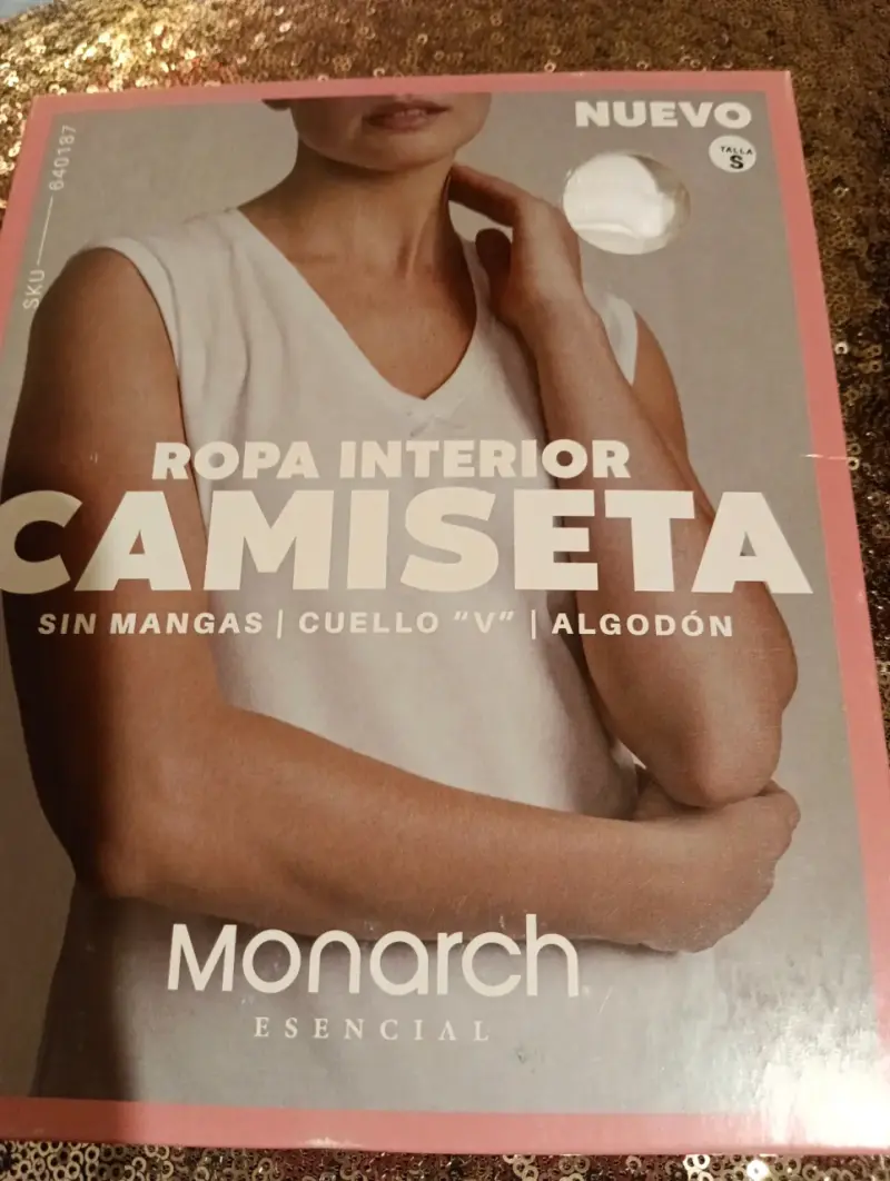 Camiseta interior sin mangas Monarch talla S
