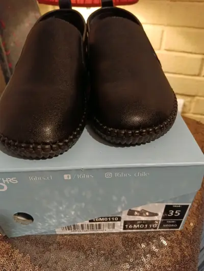 Zapatos negros casuales 16Hrs talla 35 - miniatura 3