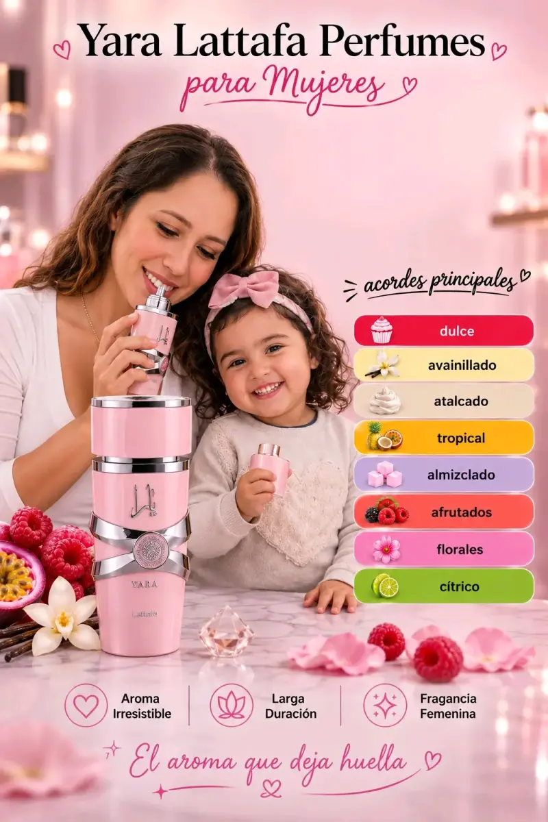Perfume Yara Lattafa para Mujeres Dulce y Floral - 2