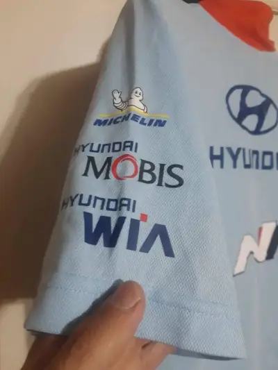 Polera Polo Hyundai Motorsport Azul Claro - miniatura 1