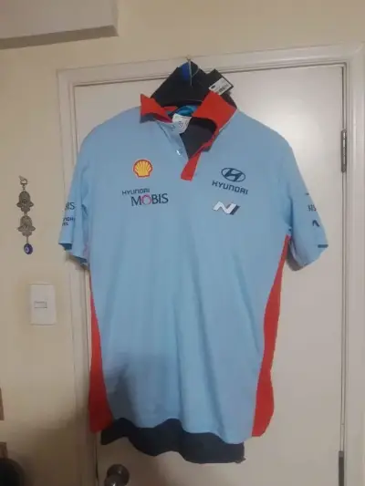 Polera Polo Hyundai Motorsport Azul Claro - miniatura 3