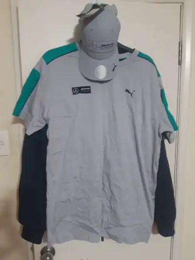 Polera y gorra Puma Mercedes AMG Petronas gris - miniatura 2