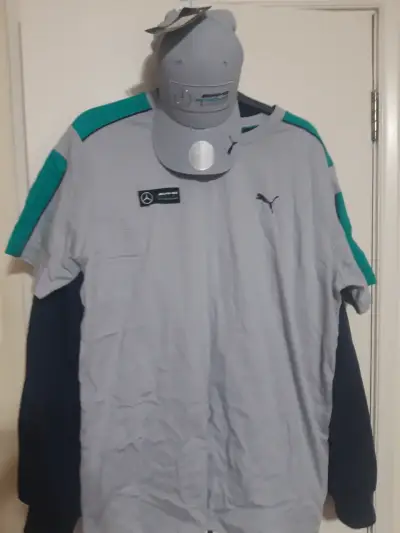 Polera y gorra Puma Mercedes AMG Petronas gris - miniatura 3