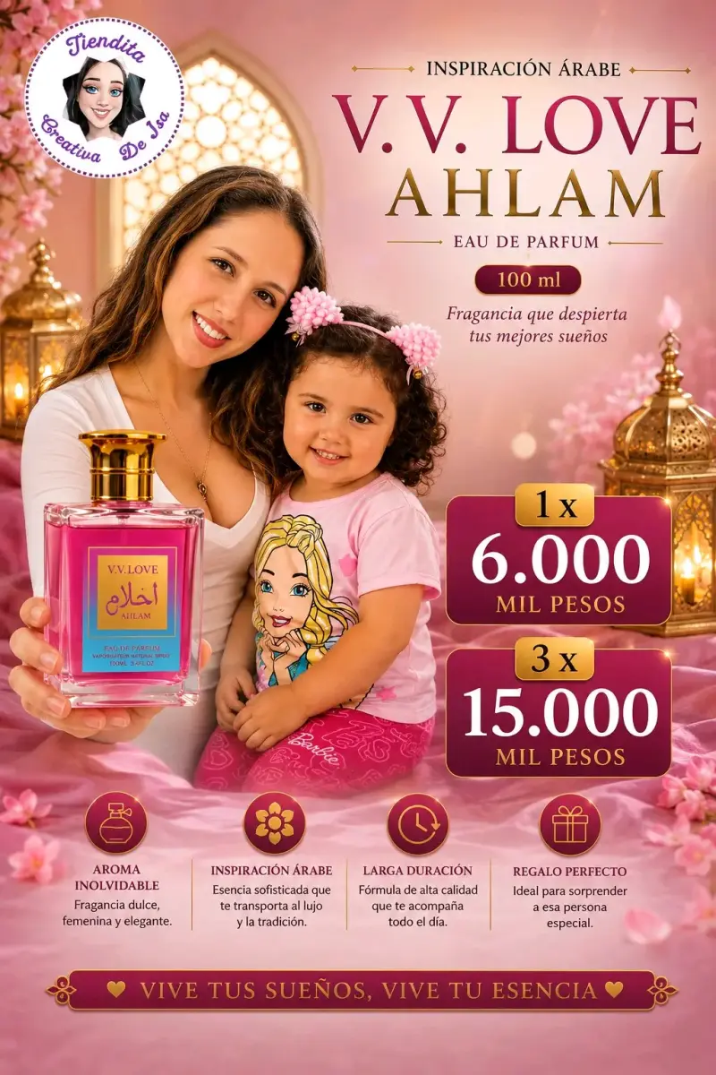 Perfume V.V. Love Ahlam 100 ml Inspiración Árabe