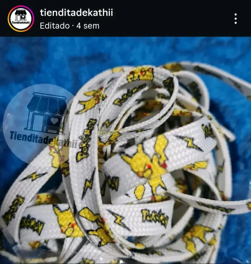 Cordones de zapatillas con diseño Pokémon - 3