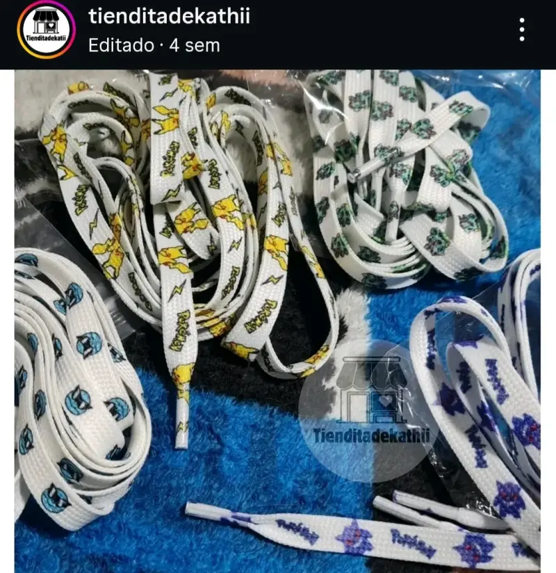 Cordones de zapatillas con diseño Pokémon - 5