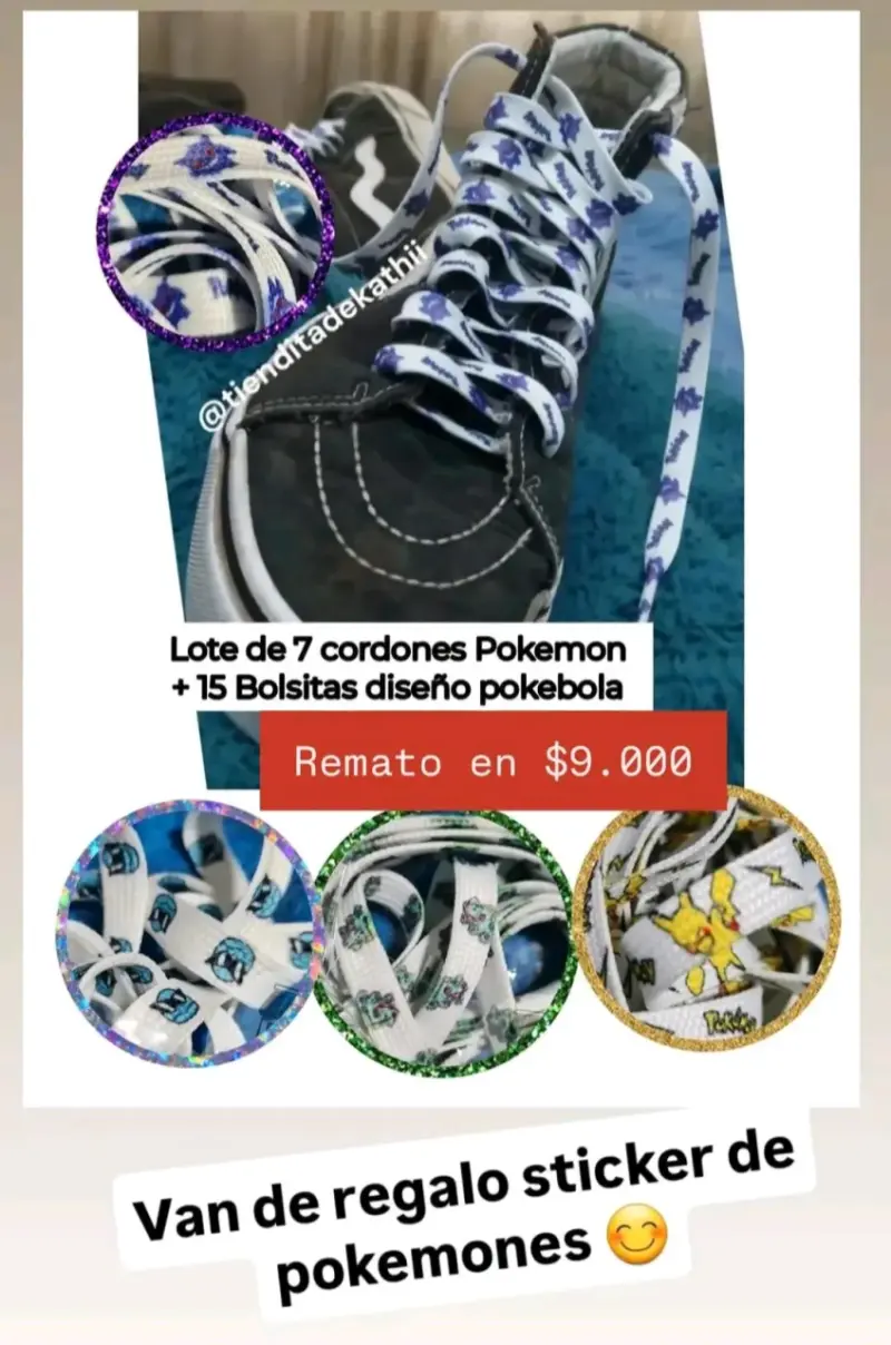 Cordones de zapatillas con diseño Pokémon - 6