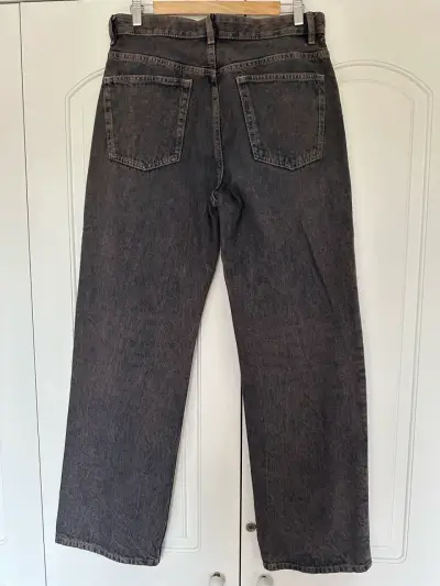 Jeans rectos MNG para mujer en azul+burdeo - miniatura 1