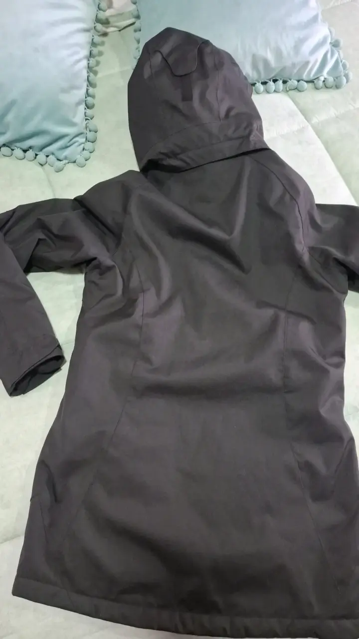 Parka Negra Mujer Doite Heritage Impermeable - 3