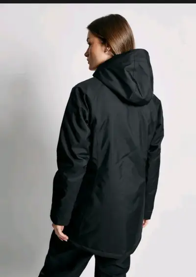 Parka Negra Mujer Doite Heritage Impermeable - miniatura 5