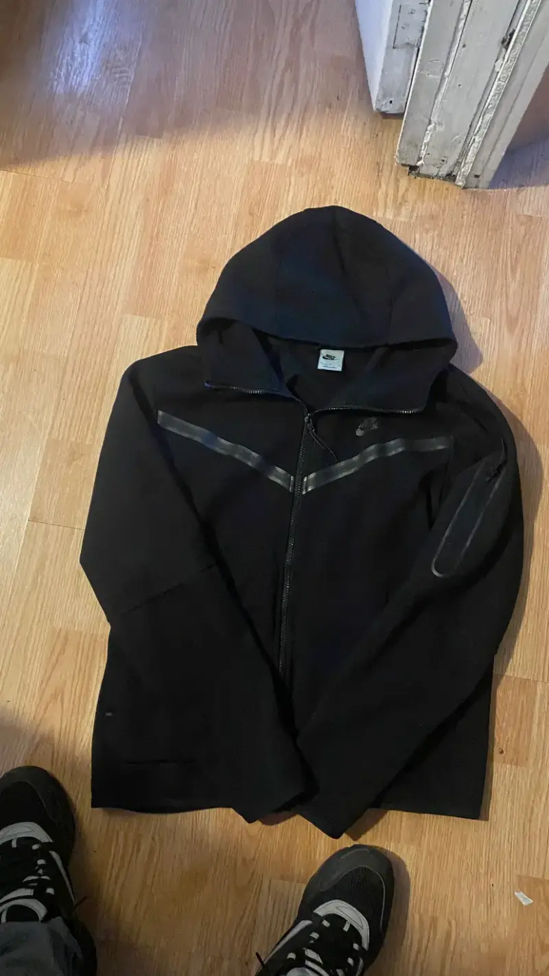 Polerón con capucha Nike negro talla L - 2