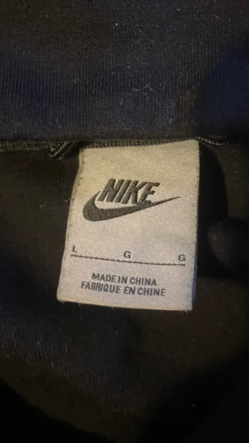 Polerón con capucha Nike negro talla L - 3