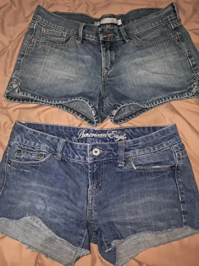 Shorts de mezclilla para mujer American Eagle - miniatura 1