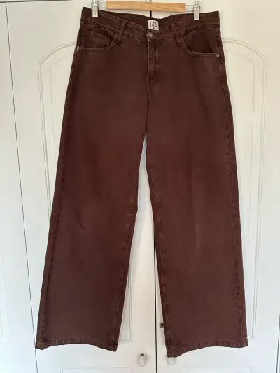 Pantalones de mezclilla marrones LPK talla 40 - miniatura 1