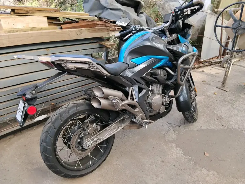 Moto Zontes T310 Adventure Azul - 3