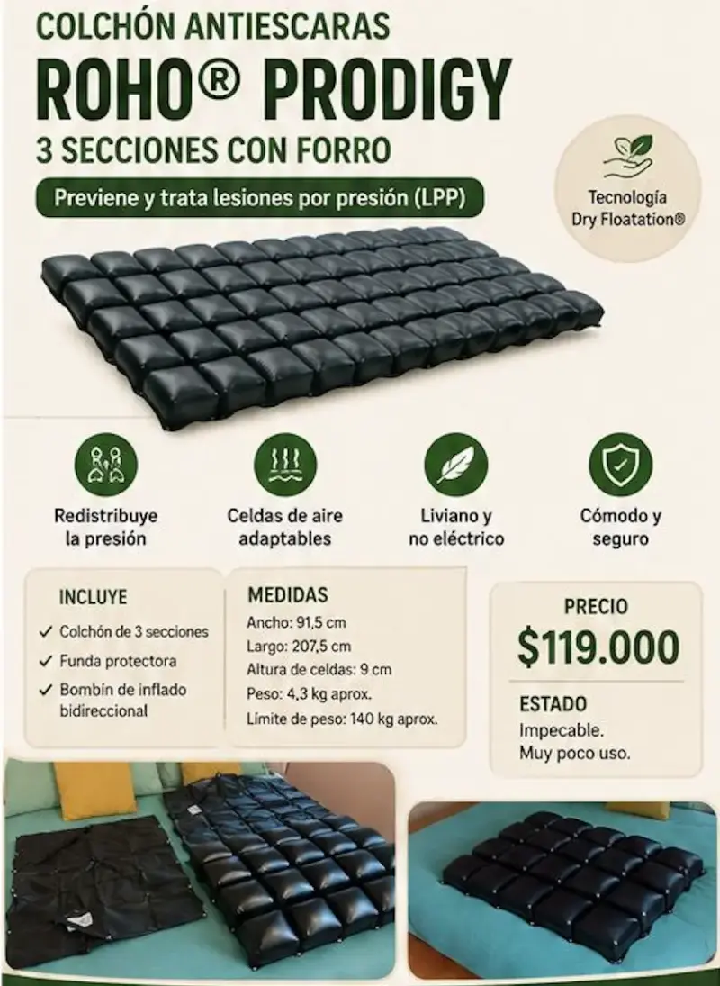 Colchón antiescaras ROHO Prodigy con forro