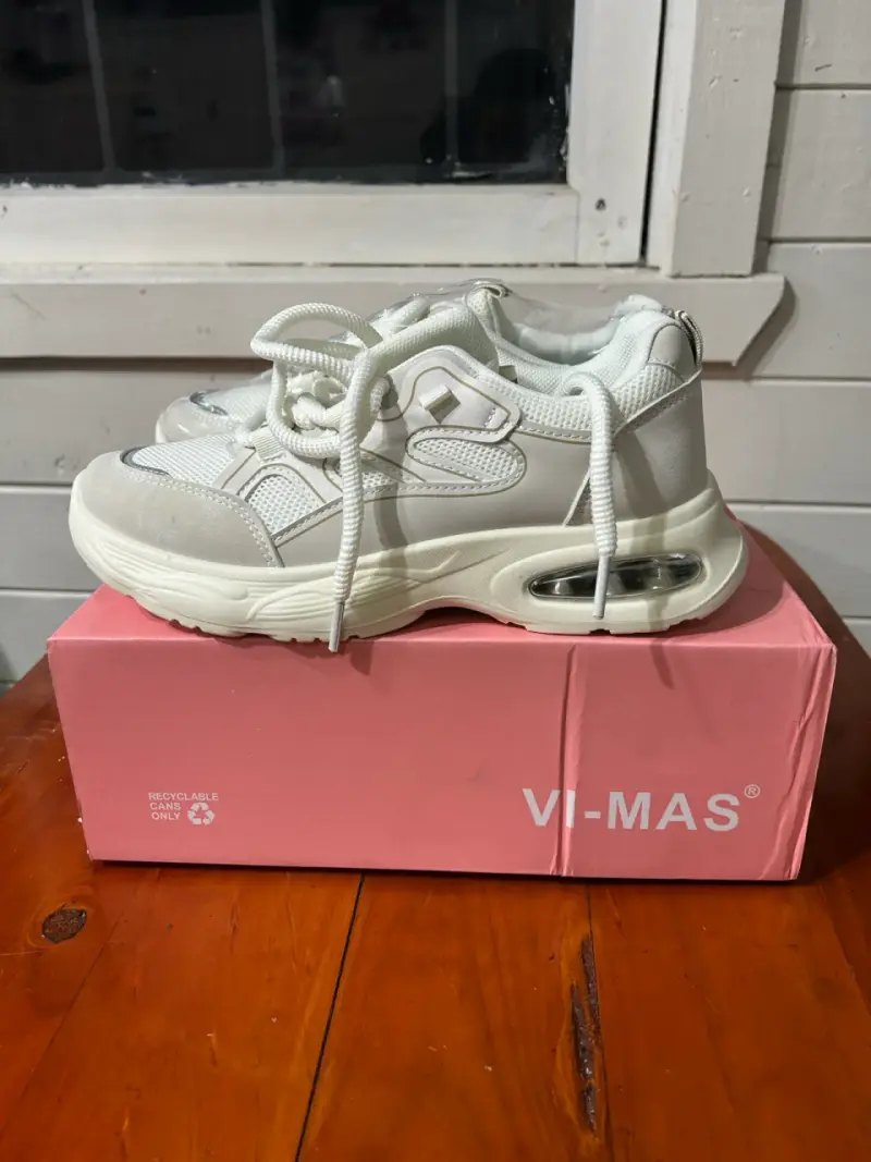 Zapatillas deportivas blancas Vi-Mas con plataforma - 2
