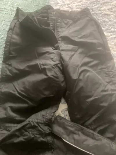 Pantalones de nieve impermeables negros - miniatura 2
