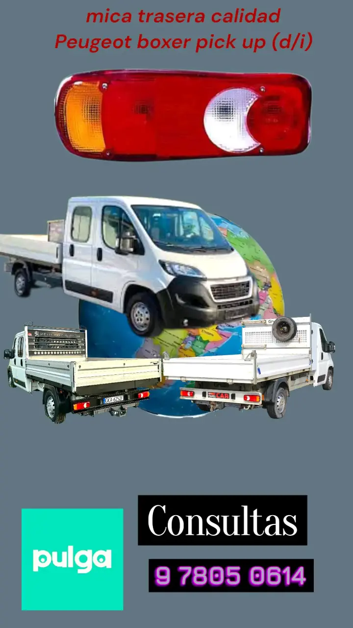 Mica trasera para Peugeot Boxer Pick Up - 3