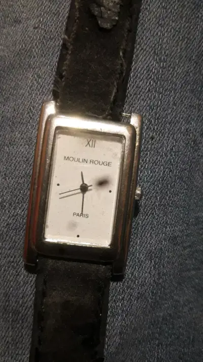 Reloj Moulin Rouge con correa de cuero negro - miniatura 3