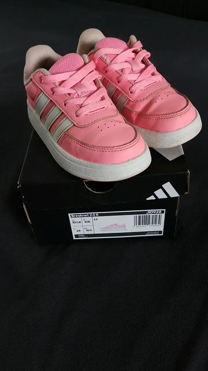 Zapatillas Adidas Breaknet 2.0 K Rosadas para Niños - 1