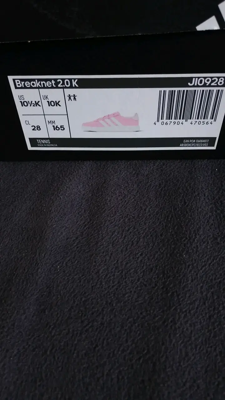 Zapatillas Adidas Breaknet 2.0 K Rosadas para Niños - 4