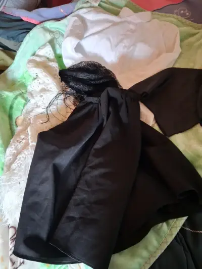 Traje  de chilote para niña con pañoleta y mantill - miniatura 1