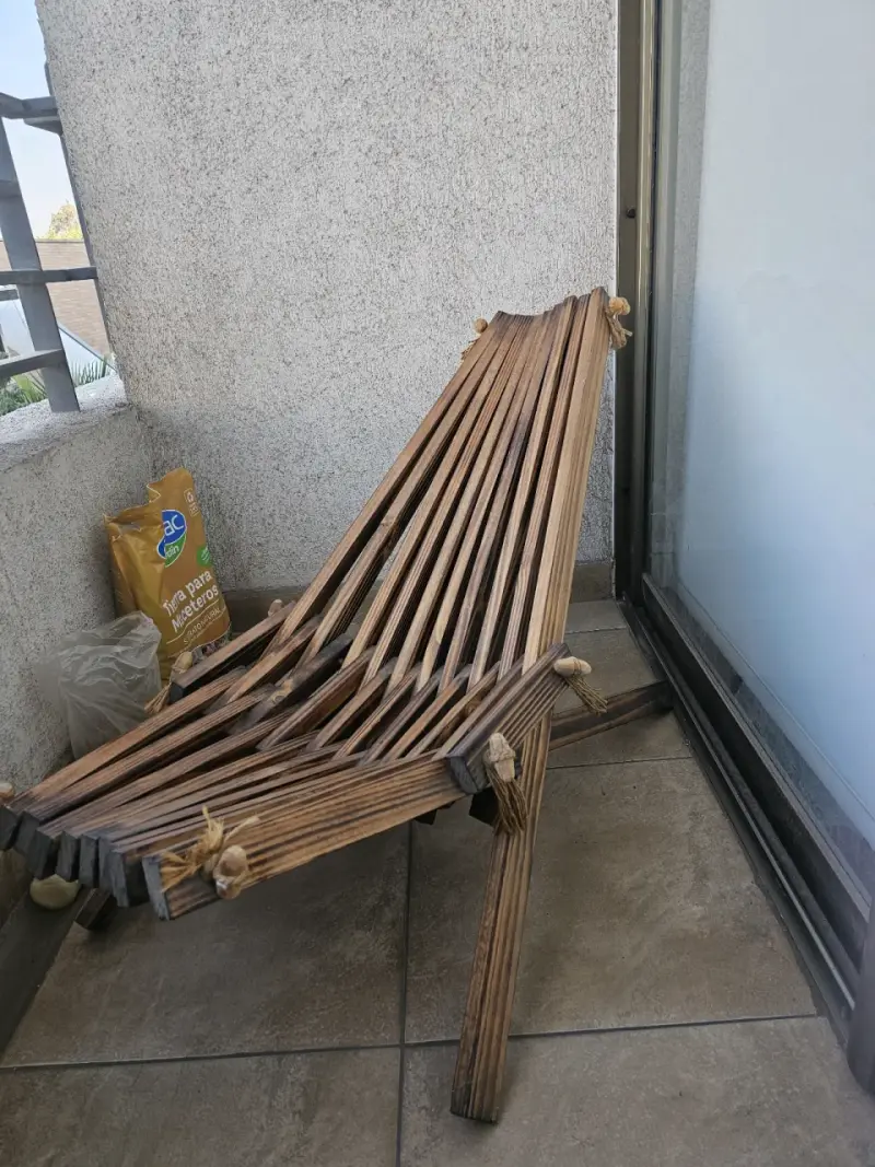 Silla plegable de madera para exterior - 2