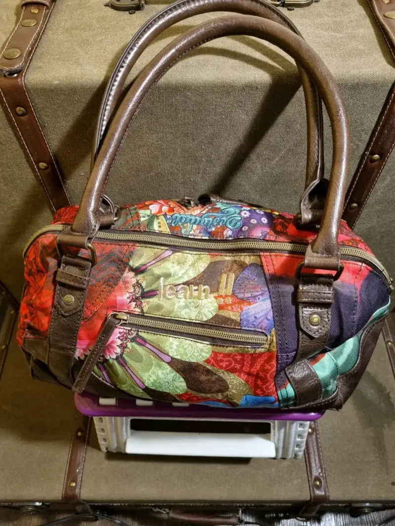 Bolso de mano Desigual multicolor con diseño floral - 2