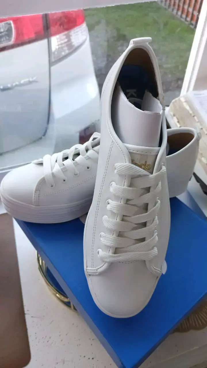 Zapatillas blancas de plataforma Keds - 1