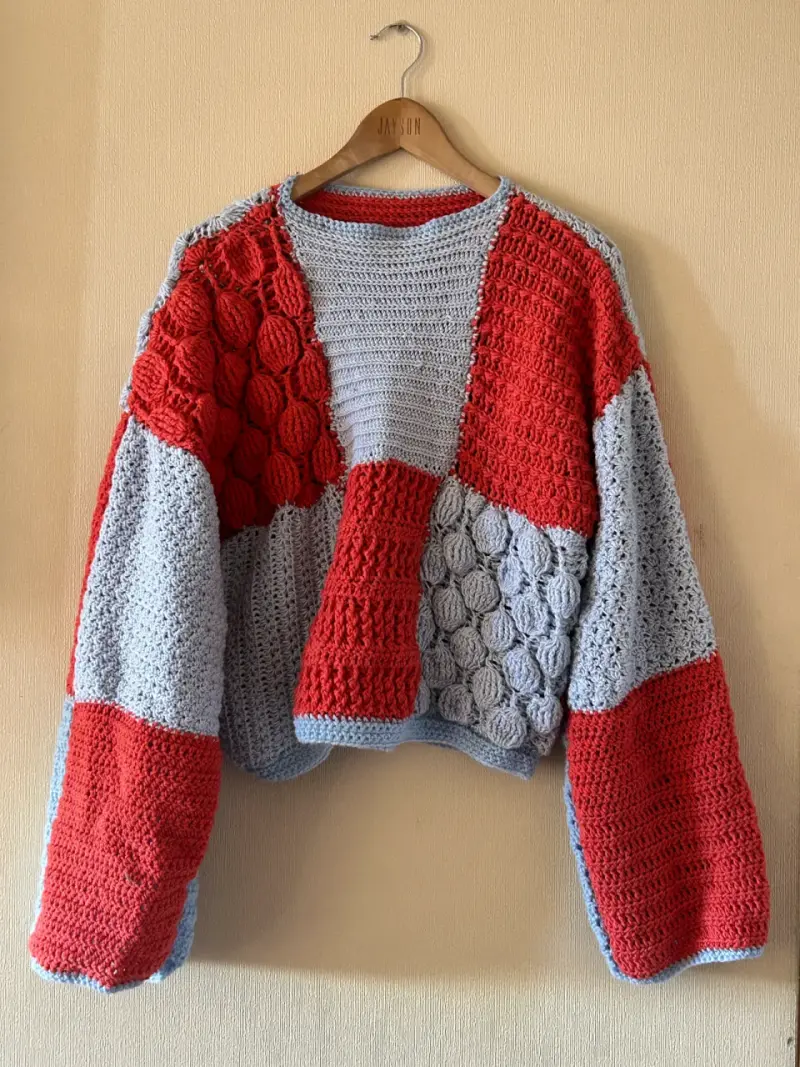 Suéter de crochet hecho a mano - 1