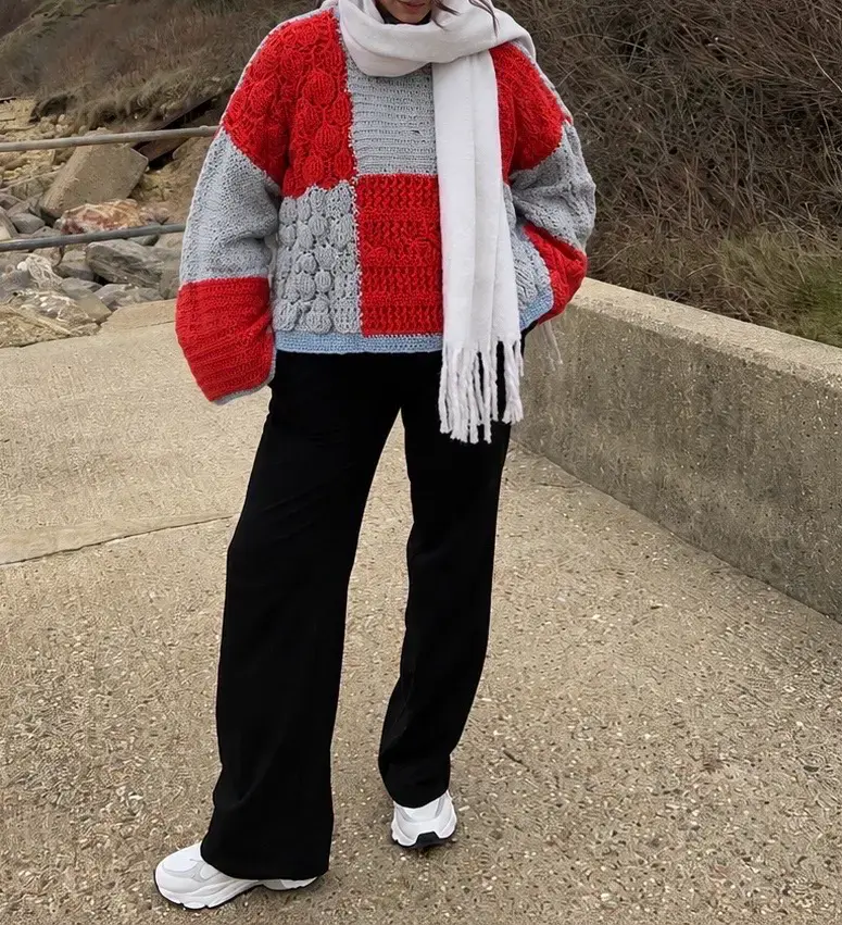 Suéter de crochet hecho a mano - 5