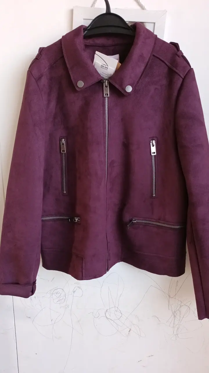 Chaqueta de gamuza morada para mujer Marquis - 2