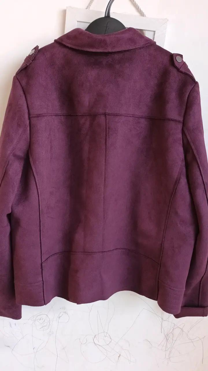 Chaqueta de gamuza morada para mujer Marquis - 3