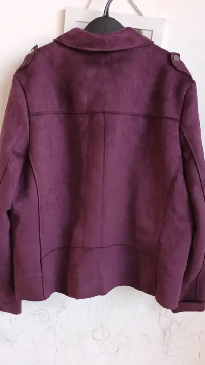 Chaqueta de gamuza morada para mujer Marquis - miniatura 3