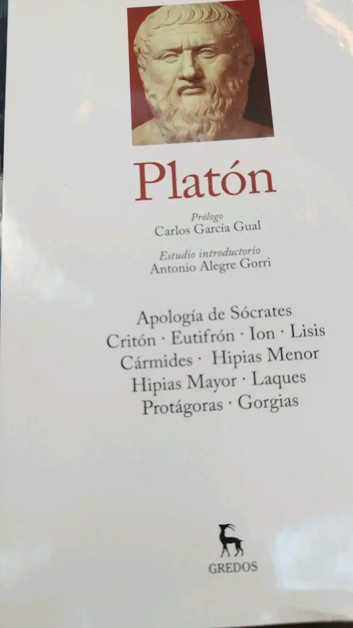 Libro Platón con prólogo de Carlos García Gual