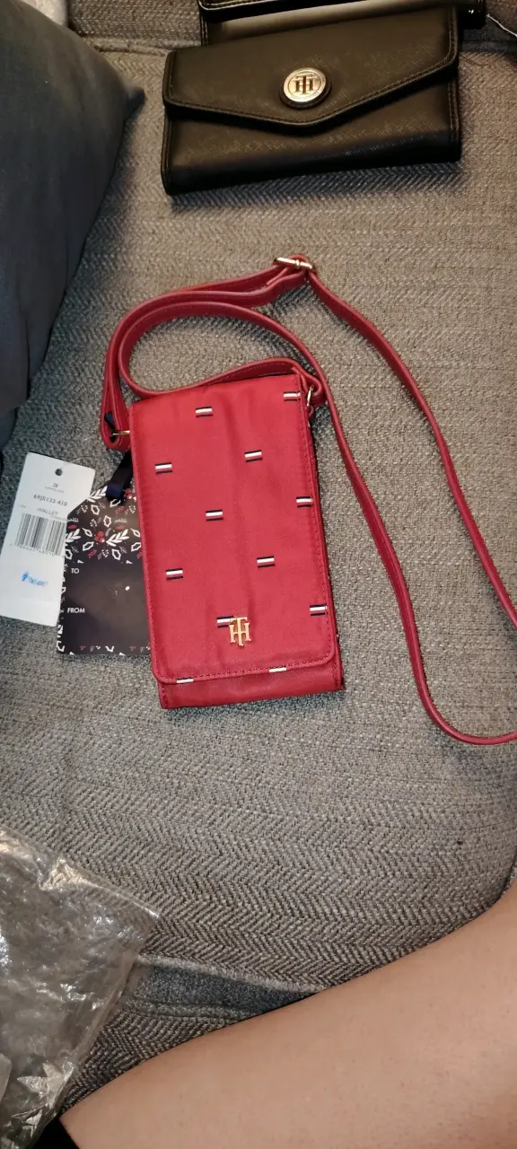 Porta Celular,tarjetas cruzado rojo Tommy Hilfiger - 1