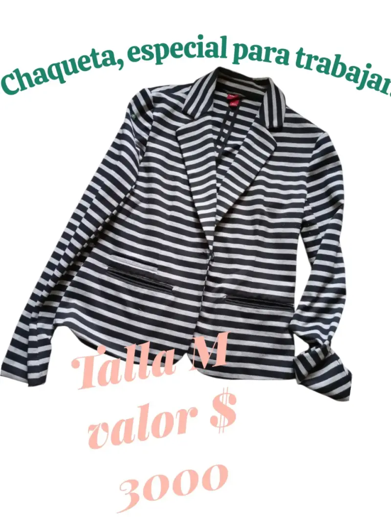 Chaqueta de cuero marrón talla 44 - 6