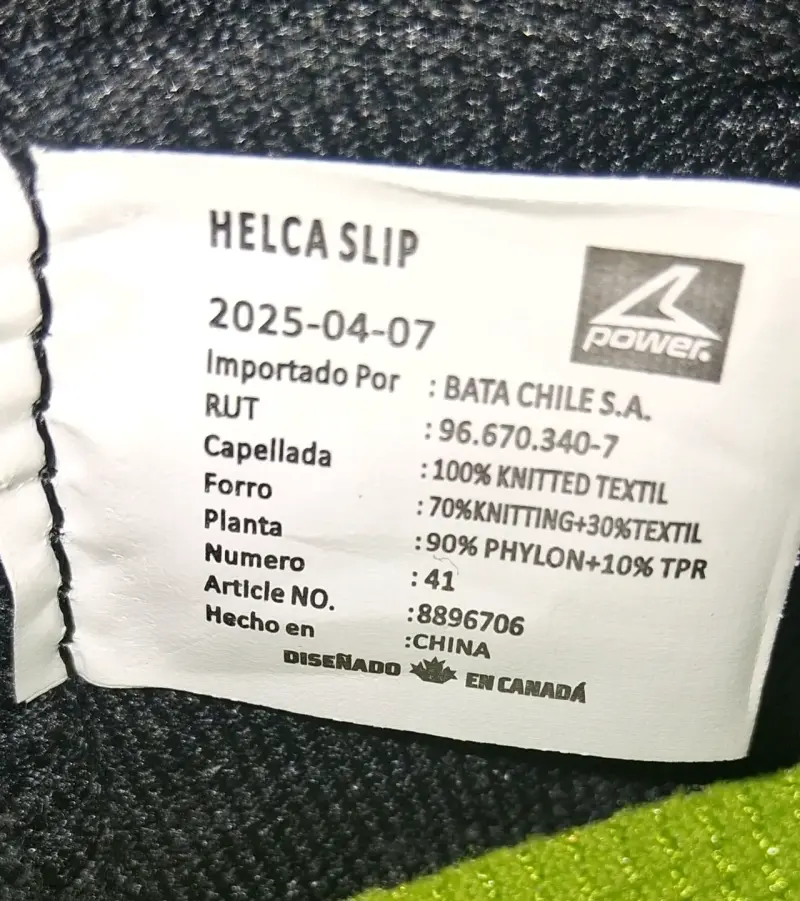 Zapatillas Slip On Negras Power Helca - 3