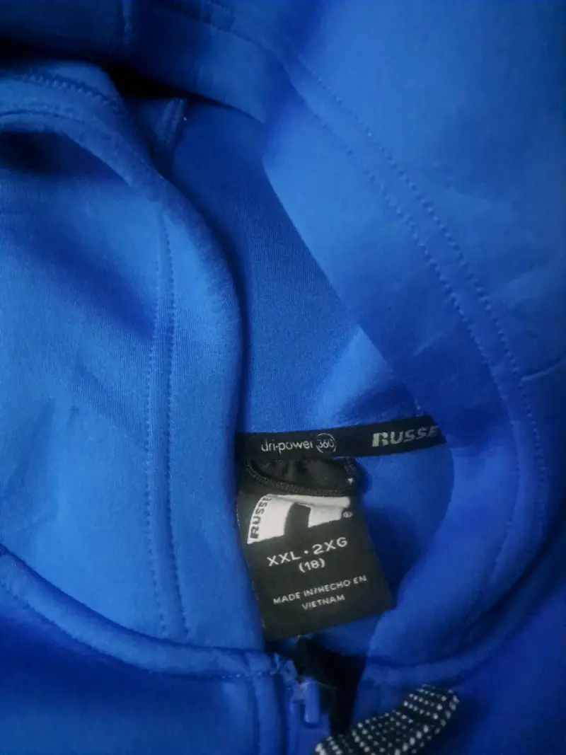 Polerón con capucha azul Russell para hombre - 2