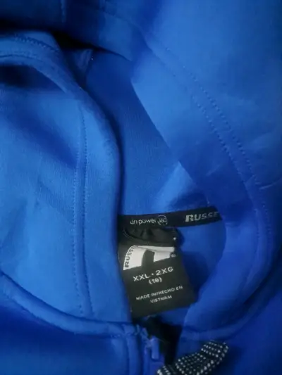 Polerón con capucha azul Russell para hombre - miniatura 2